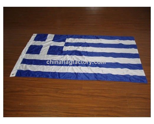 Knitted Greek Flag