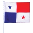 Hand flag, stitching borders, 45cm plastic pole & ball