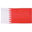 High quality knitted polyester flag canvas header, cord and 2 wooden toggles