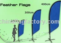 Custom Angled Feather Flags